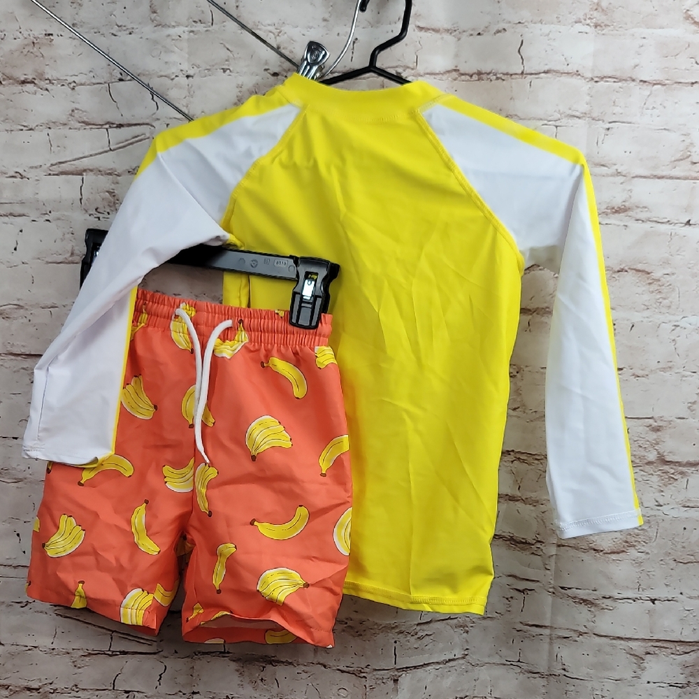 yellow banana swim trunks and shirt boy's 5 year new in package amazon